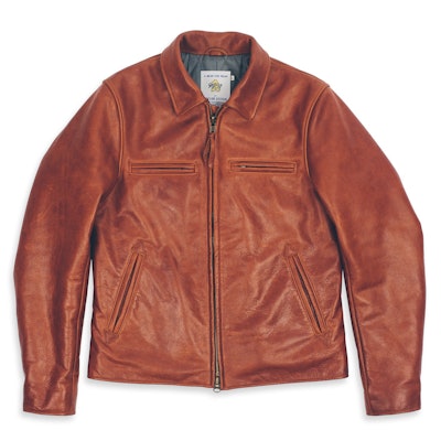 The Moto Jacket in Whiskey Steerhide | Taylor Stitch