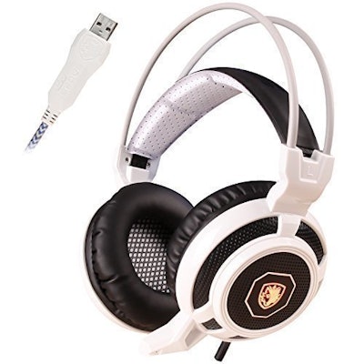 Amazon.com: SADES SA905 USB Gaming Headset with Microphone Glittering LED Lights