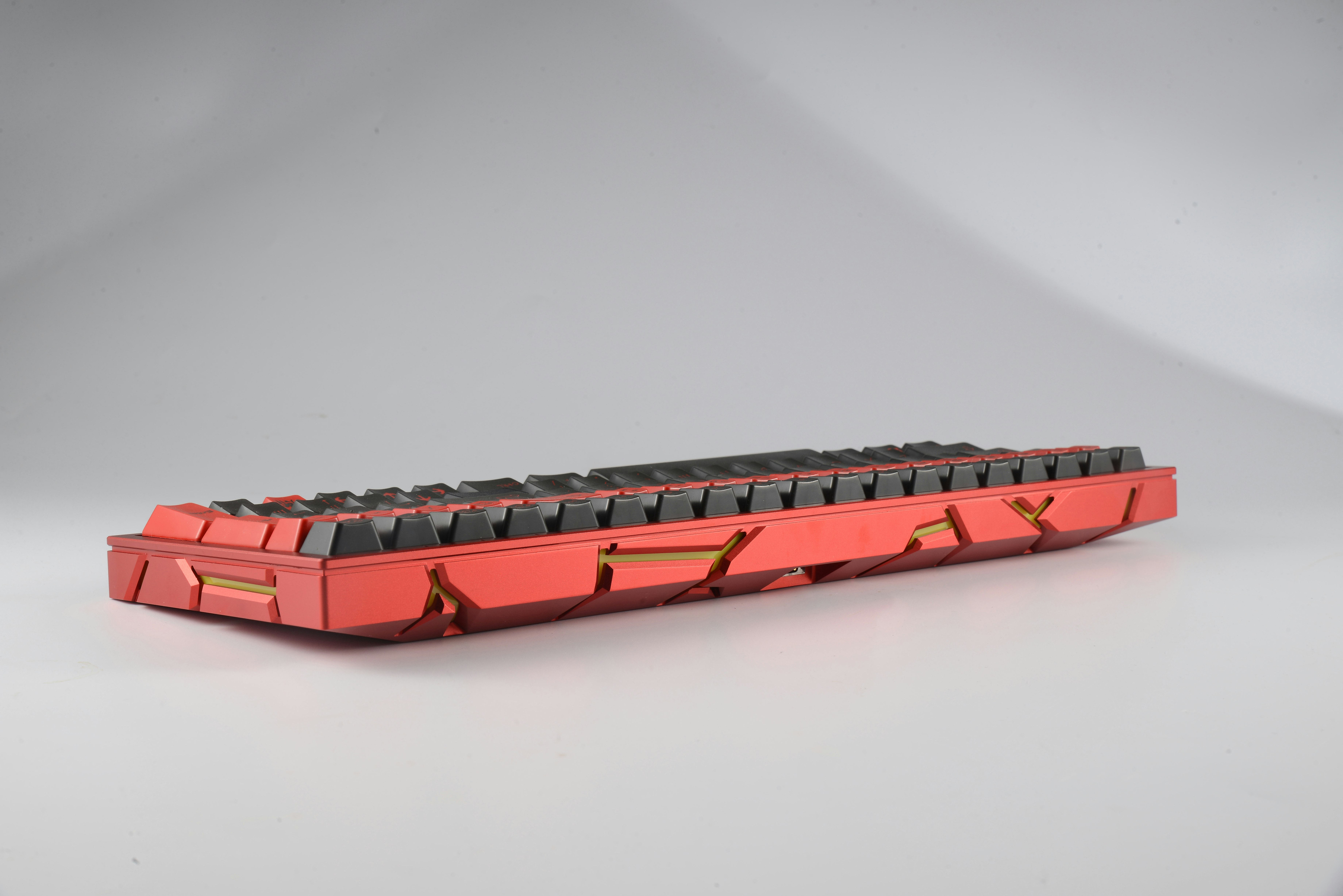 five-axis CNC processing aluminum case with mirror surface colored acrylic 