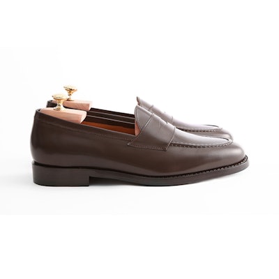 Brown Penny Loafer with Complimentary Cedar Shoe Trees