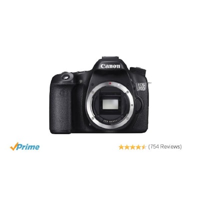 Amazon.com : Canon EOS 70D Digital SLR Camera (Body Only) : Camera & Photo