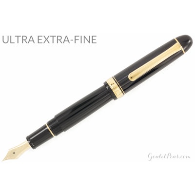 Platinum 3776 Century Fountain Pen - Black, Ultra Extra-Fine