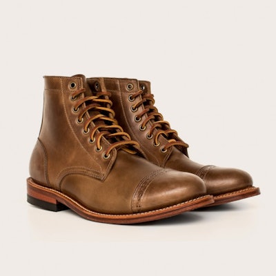 Oak Street Bootmakers - Natural Cap-toe Trench Boot