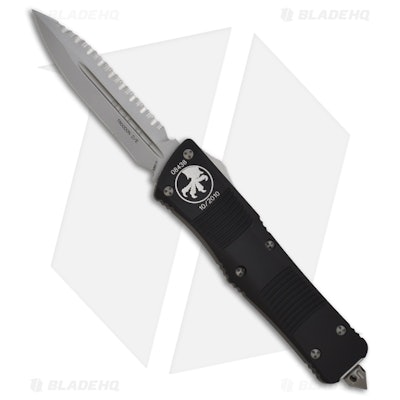 Microtech Troodon D/E OTF Automatic Knife (3" Bead Blast Full Serr) 138-9 - Blad