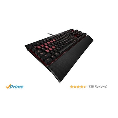 Amazon.com: Corsair Gaming K70 Mechanical Gaming Keyboard, Backlit Red LED, Cher
