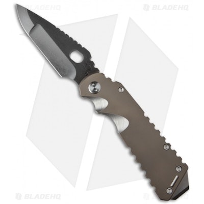 Medford Knife & Tool Arktika Frame Lock Knife Bronze Titanium (4.25" Black) MKT