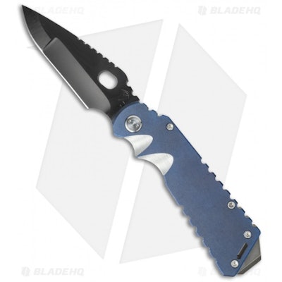 Medford Knife & Tool Arktika Frame Lock Knife BlueTitanium (4.25" Black) MKT
