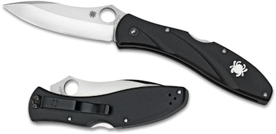 Spyderco Centofante 3 Knife Folder (3.125" Satin Plain) C66PBK3 - Blade HQ