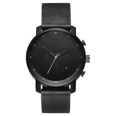 
      Chrono Black Leather – MVMT Watches
    