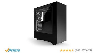 Amazon.com: NZXT S340 Mid Tower Case CA-S340W-B1 (Glossy Black): Computers & Acc