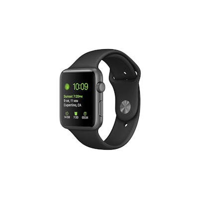Buy Apple Watch Sport  42mm Space Gray Aluminum Case with Black Sport Band  - Ap