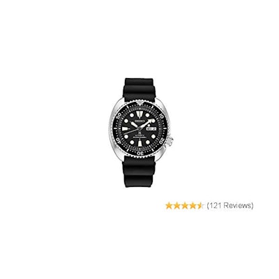 Amazon.com: Seiko Men's Automatic Diver Watch with Black Silicone Strap: Seiko: 