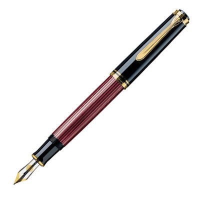 Pelikan Souveran M600 Fountain Pen Black / Red | Cult Pens