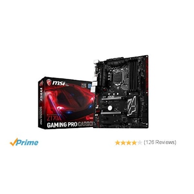 Amazon.com: MSI Performance Gaming Intel Z170A  LGA 1151 DDR4 USB 3.1 ATX Mother