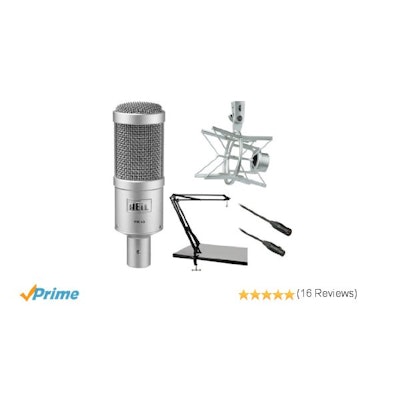 Heil Sound PR 40 Dynamic Cardioid Studio Microphone Bundle with PRSM