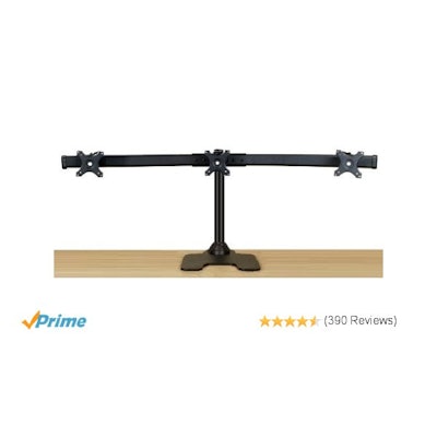 EZM Deluxe Triple Monitor Mount Stand Free Standing Supports up to
