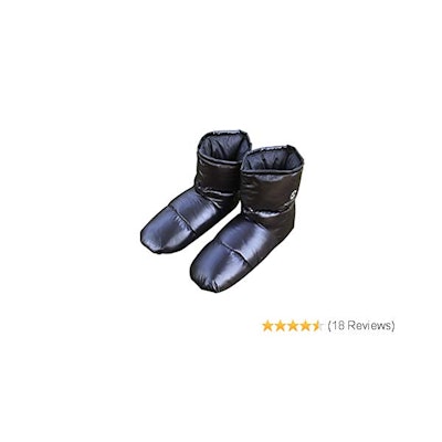 Amazon.com | AEGISMAX Down Booties Down Socks Warm Soft Slippers Down Filled Sli