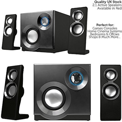 2.1 Mini Surround Sound Gaming Speaker System-Active TV: Amazon.co.uk: Hi-Fi & S
