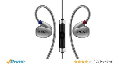 Amazon.com: RHA T10i High Fidelity, Noise Isolating In-Ear Headphone with Remote