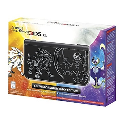 Nintendo New 3DS XL Solgaleo Lunala Black Edition: Video Games