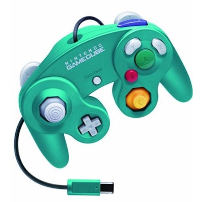 Amazon.com: Nintendo GameCube dedicated controller emerald blue: Video Games