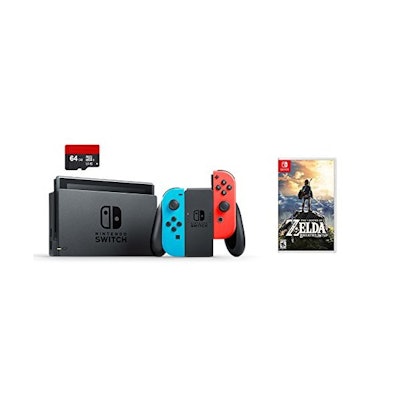 Amazon.com: Nintendo Swtich 3 items Bundle:Nintendo Switch 32GB Console Neon Red