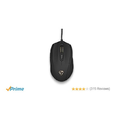 Amazon.com: Mionix Castor Black - 6 Button Ergonomic Optical RGB Gaming Mouse -