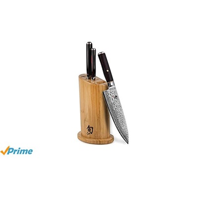 Amazon.com: Shun Hiro SG2 4-piece Knife Block Set: Kitchen & Dining