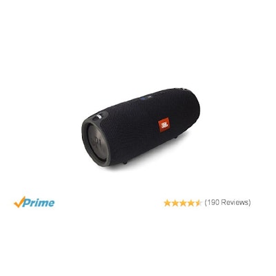 JBL Xtreme Portable Wireless Bluetooth Speaker (Black): Home Audio &