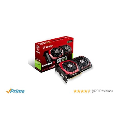 Amazon.com: MSI Gaming GeForce GTX 1070 8GB GDDR5 SLI DirectX 12 VR Ready Graphi