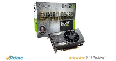 Amazon.com: EVGA GeForce GTX 1060 SC GAMING, ACX 2.0 (Single Fan), 6GB GDDR5, DX
