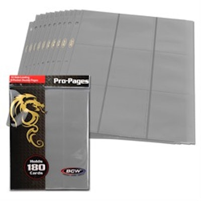 SIDE LOADING 18-POCKET PRO PAGES - GRAY | BCW Supplies