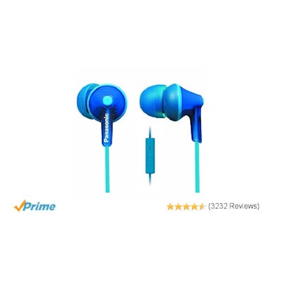 Panasonic ErgoFit In-Ear Earbuds Headphones with Mic/Controller RP-T
