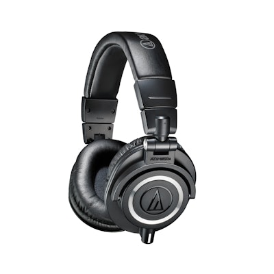 Audio-Technica ATH-M50x Professional Studio Monitor Headphones: Musi