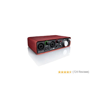 Amazon.com: Focusrite Scarlett 2i2 (1st GENERATION) USB Recording Audio Interfac