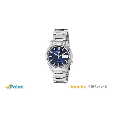 Amazon.com: Seiko 5 Men's SNK793 Automatic Stainless Steel Watch with Blue Dial: