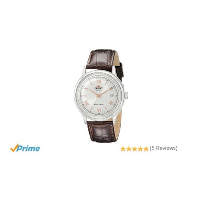 Amazon.com: Orient Men's FER2400BW0 Stainles Steel Watch with Brown Band: Clothi