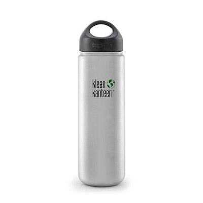 Klean Kanteen: 27oz Wide-Mouth Stainless Steel Water Bottle