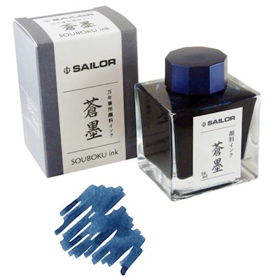 SAILOR Souboku blue-black pigment ink