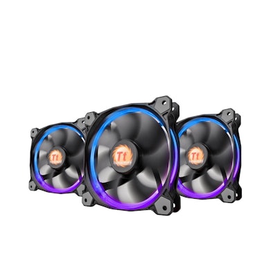 Thermaltake - Riing 14 LED RGB 256 Colors Fan (3 Pack)