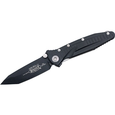 Microtech 163-1 Socom Delta Manual 4" Black Plain Blade  - KnifeCenter