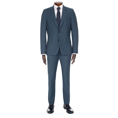 Paul Smith Men's Petrol Blue Wool and Mohair-Blend Soho Travel Suit