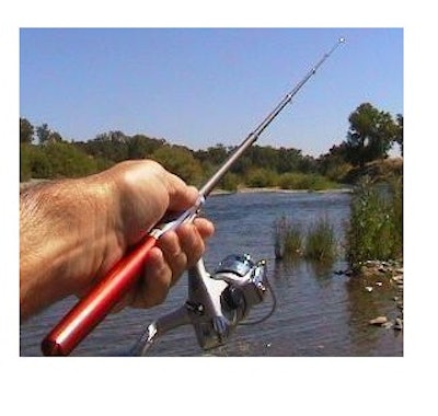 worlds small pen fishing rod light backpack red-Gofastandlight.com