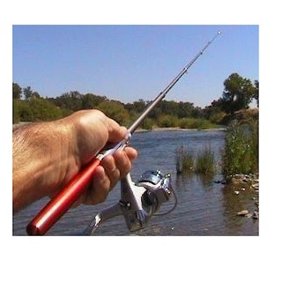 worlds small pen fishing rod light backpack red-Gofastandlight.com