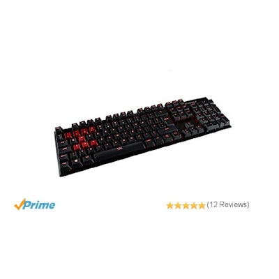 HyperX Alloy FPS Mechanical Gaming Keyboard, UK Layout (QWERTY) - Cherry Blue: A