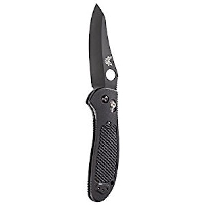 Benchmade Griptilian AXIS Lock Knife Black (3.45" Black) 550BKHG - Blade HQ