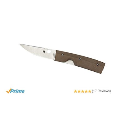 Amazon.com : Spyderco Nilakka G-10 Plain Edge Knife, Brown : Spyderco Puukko : S