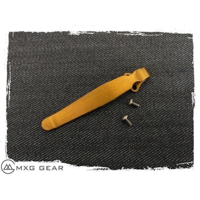 Custom Made Titanium Deep Carry Pocket Clip For Spyderco Knife – MXG Gear (PM2)