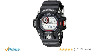 Amazon.com: Casio Men's GW-9400-1CR Master of G Digital Quartz Black Solar Watch