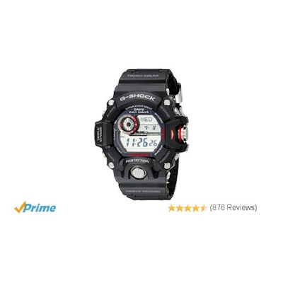 Amazon.com: Casio Men's GW-9400-1CR Master of G Digital Quartz Black Solar Watch